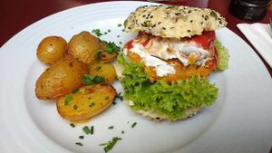 Burguer of the day at Vegan's Prague in Prague