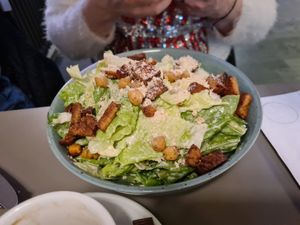 Caesar salad at Vegan's Prague in Prague