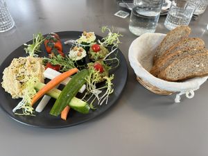 Mixed starters  at Vegan's Prague in Prague