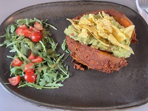 Filled sweet potato   at Vegan's Prague in Prague