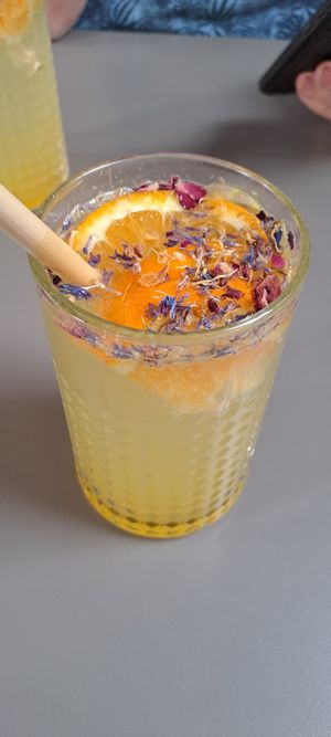 So pretty and tasty lemonade at Vegan's Prague in Prague