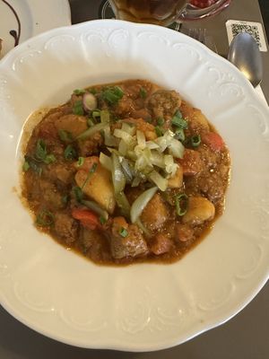 Goulash   at Vegan's Prague in Prague