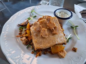 Moussaka at Vegan's Prague in Prague