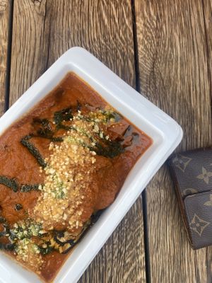 Zucchini lasagne   at Vegan's Prague in Prague