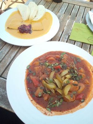 vegan ghoulash at Vegan's Prague in Prague