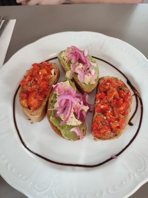 Bruscheta at Vegan's Prague in Prague