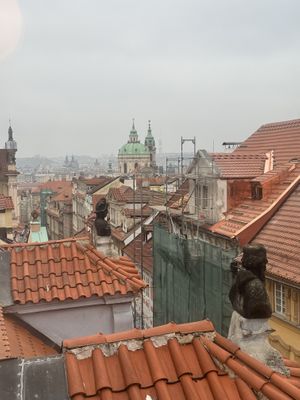 View from the top floor  at Vegan's Prague in Prague