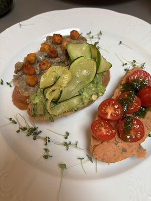 Brusquetas   at Vegan's Prague in Prague