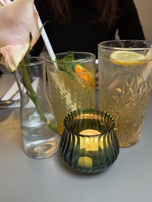 Homemade limonades  at Vegan's Prague in Prague