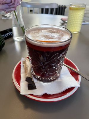 Strong mulled wine 😋  at Vegan's Prague in Prague