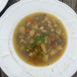 Soup  at Vegan's Prague in Prague