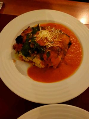 lasagne  at Vegan's Prague in Prague