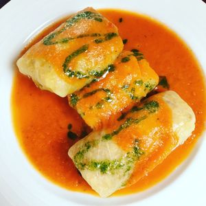 Stuffed cabbage leaves  at Vegan's Prague in Prague