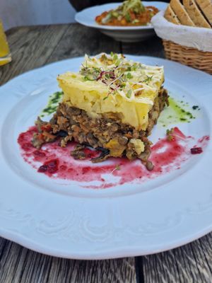 Moussaka at Vegan's Prague in Prague