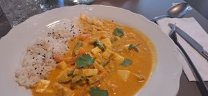 Thai curry  at Vegan's Prague in Prague