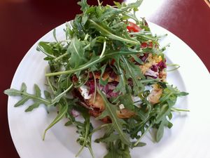 glutenfree burger at Vegan's Prague in Prague