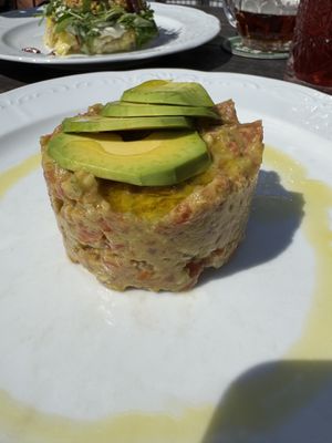 Tomato tartare  at Vegan's Prague in Prague