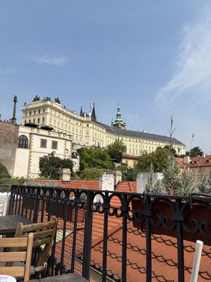 View from the terrace  at Vegan's Prague in Prague