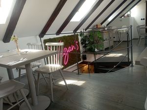 Vegan's Prague (two floors with seats) at Vegan's Prague in Prague