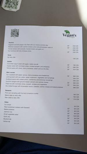  at Vegan's Prague in Prague