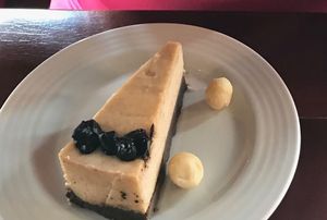 Raw cashew cake at Vegan's Prague in Prague