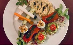 Selection of starters- could be better as hummus doesn’t have any taste at Vegan's Prague in Prague