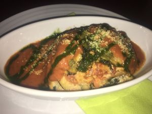 Zucchini lasagna  at Vegan's Prague in Prague