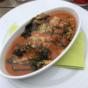 Zucchini lasagne 💚 at Vegan's Prague in Prague