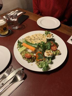 Starters at Vegan's Prague in Prague