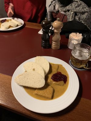 Typical Czech (but vegan) Dinner at Vegan's Prague in Prague