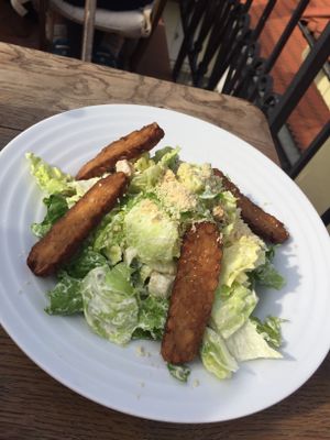 César salad  at Vegan's Prague in Prague