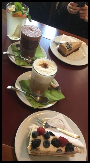 Delicious desserts at Vegan's Prague in Prague