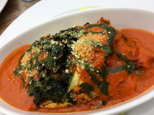 Delicious Zucchini Lasagna  at Vegan's Prague in Prague