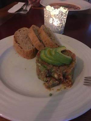 Tartar of avocado at Vegan's Prague in Prague