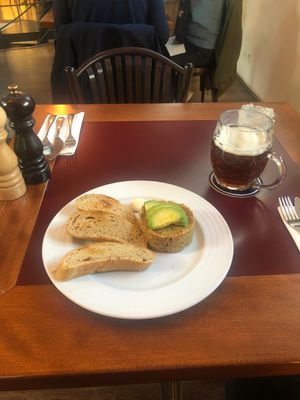 Avocado tartare at Vegan's Prague in Prague