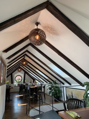 Upstairs at Vegan's Prague in Prague