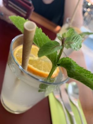 Ginger lemonade at Vegan's Prague in Prague