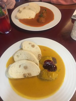 Hopefully I can try vegan traditional food there, very tasty, but little bit expensive. Lemonade was excellent, but desserts could be better.  at Vegan's Prague in Prague