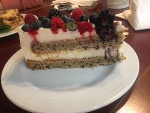 The cream was tasteless  at Vegan's Prague in Prague