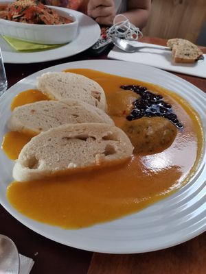Traditional main meal at Vegan's Prague in Prague