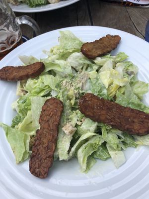 Cesaer sallad  at Vegan's Prague in Prague
