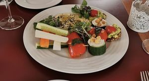 Appetizer plate  at Vegan's Prague in Prague