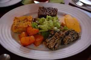 Main dish at Vegan's Prague in Prague