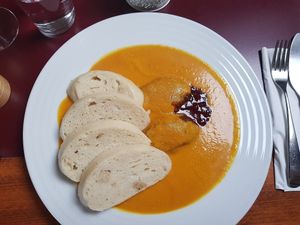 Vegan Svíčková at Vegan's Prague in Prague