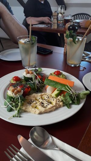 Mixed starters at Vegan's Prague in Prague