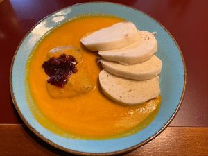 Dumplings at Vegan's Prague in Prague