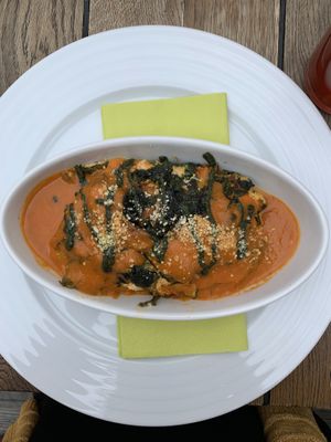 Lasagna at Vegan's Prague in Prague