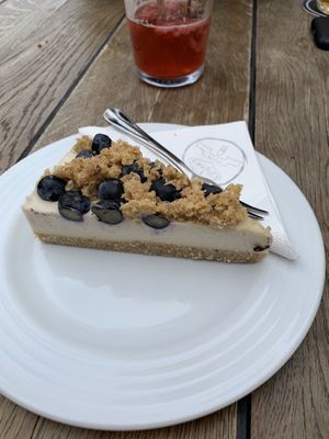 Raw cheesecake  at Vegan's Prague in Prague