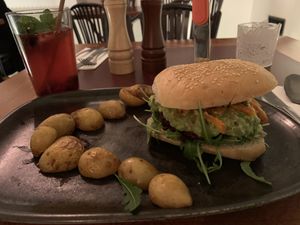 Burger  at Vegan's Prague in Prague
