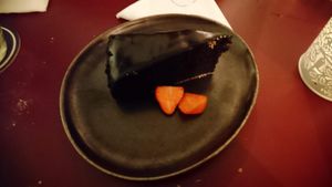 Chocolate cake 🤤 at Vegan's Prague in Prague